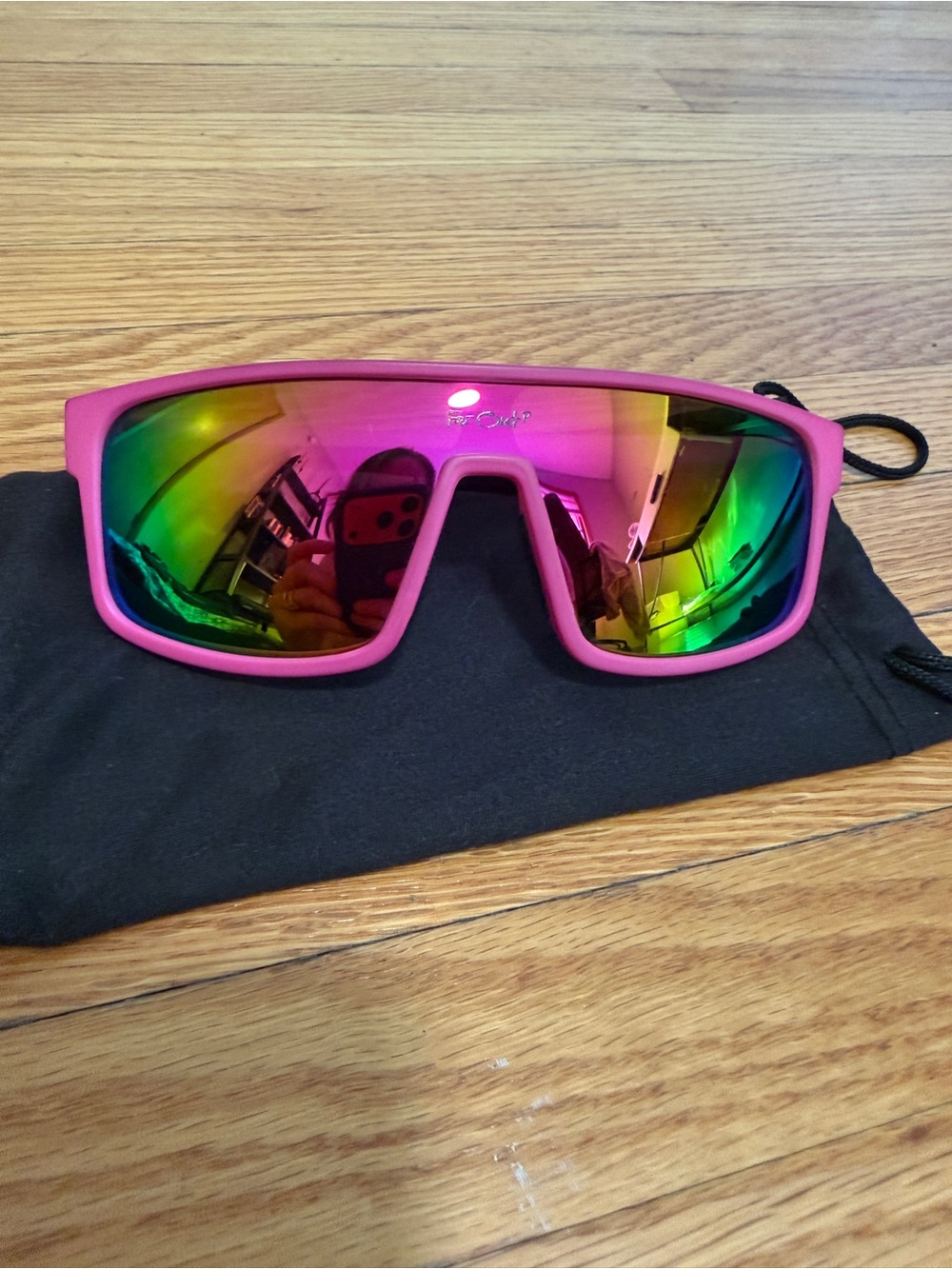 Far Out MTB Ski Sport sunglasses polarized in hot pink
